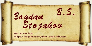 Bogdan Stojakov vizit kartica